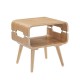 Curve Walnut Reception Side Table